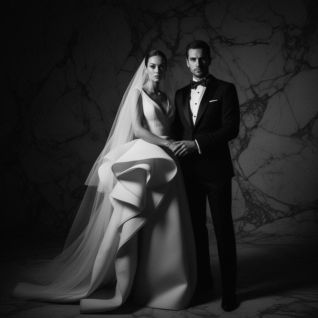 Arsal and Ayisha — editorial wedding portrait